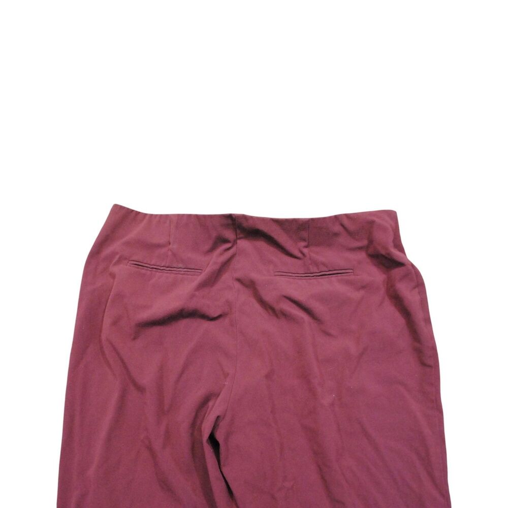 STYLE & CO stretch pants  18W  Burgundy  pull on wide waist band - Picture 6 of 6